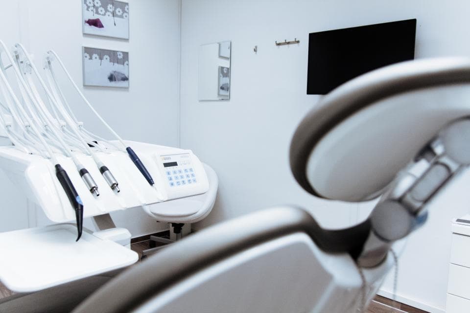 A bright, modern dental clinic room
